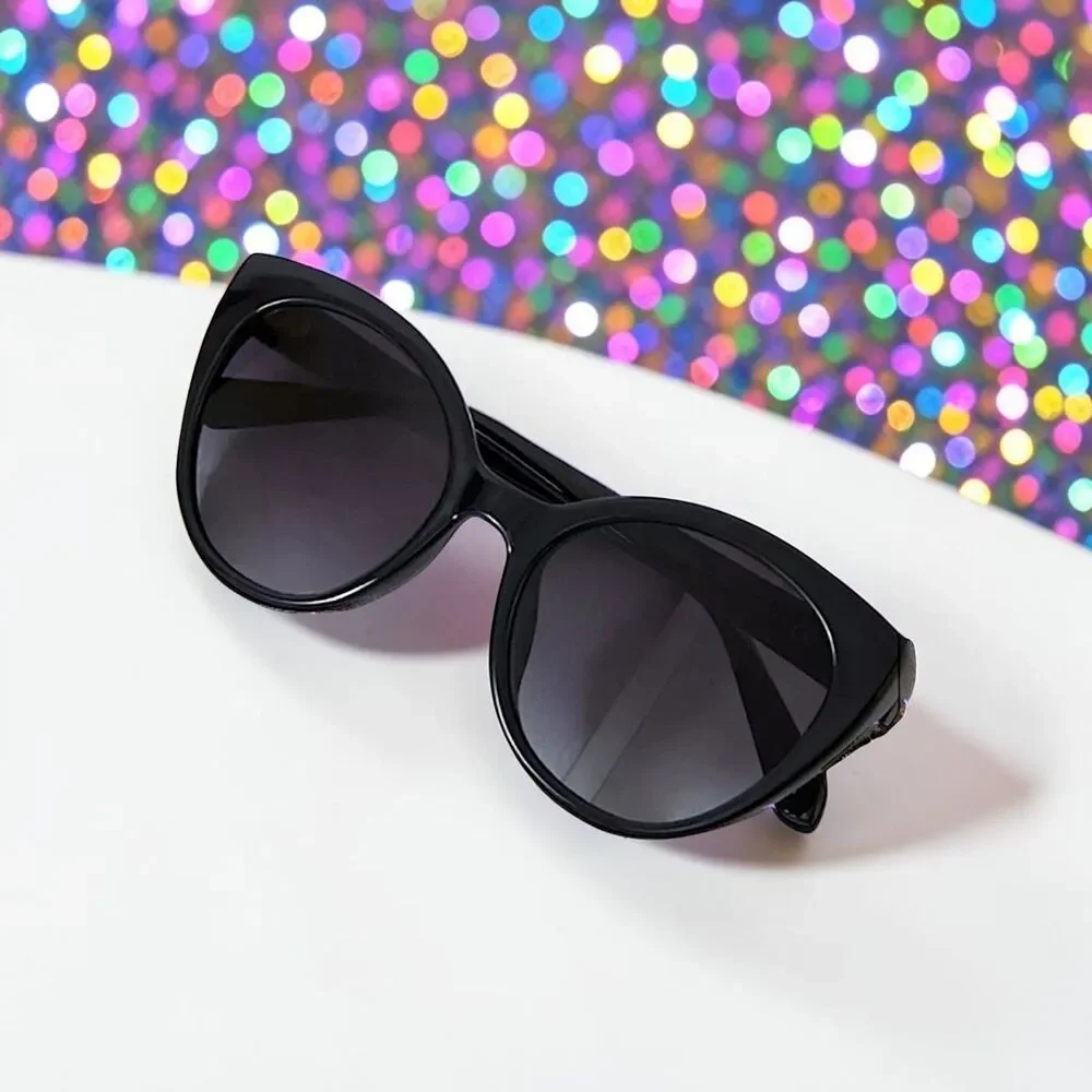 Kate Spade Women's Samantha/S 8079O Black Cat Eye Sunglasses NEW IN BAG  54mm